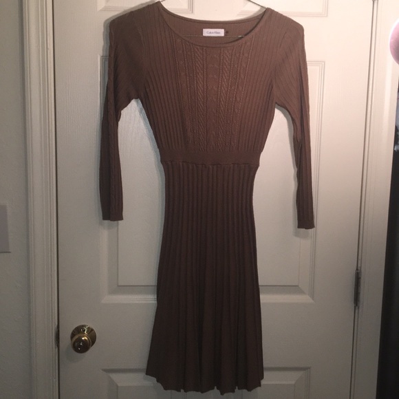 Calvin Klein Knit Dress Hunter Green - Picture 4 of 4